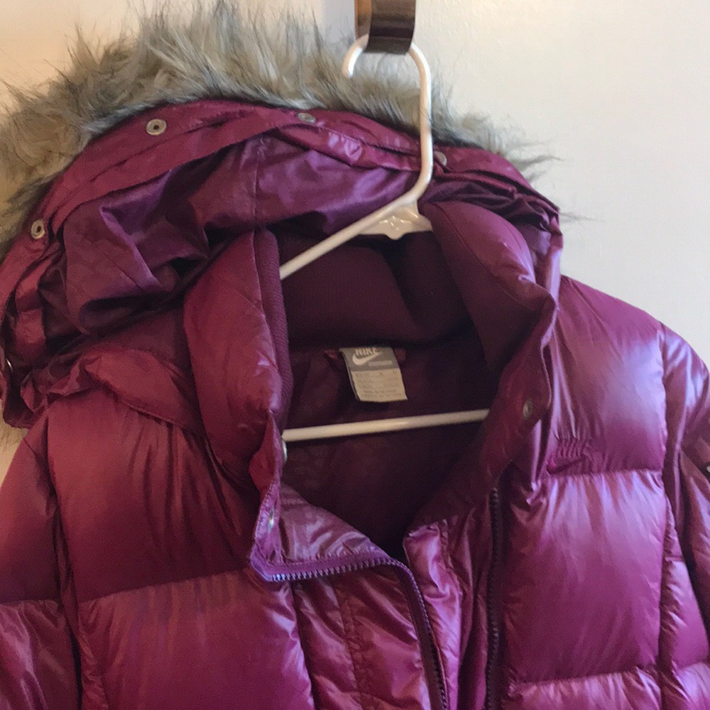 Amazing deep pink, magenta Nike  coat